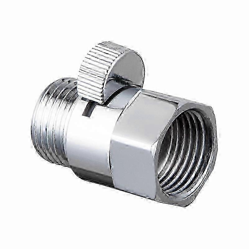 Universal Sprinkler Shut-Off Valve with Short Chrome Brass Handle - Replacement Switch for Garden Irrigation Systems