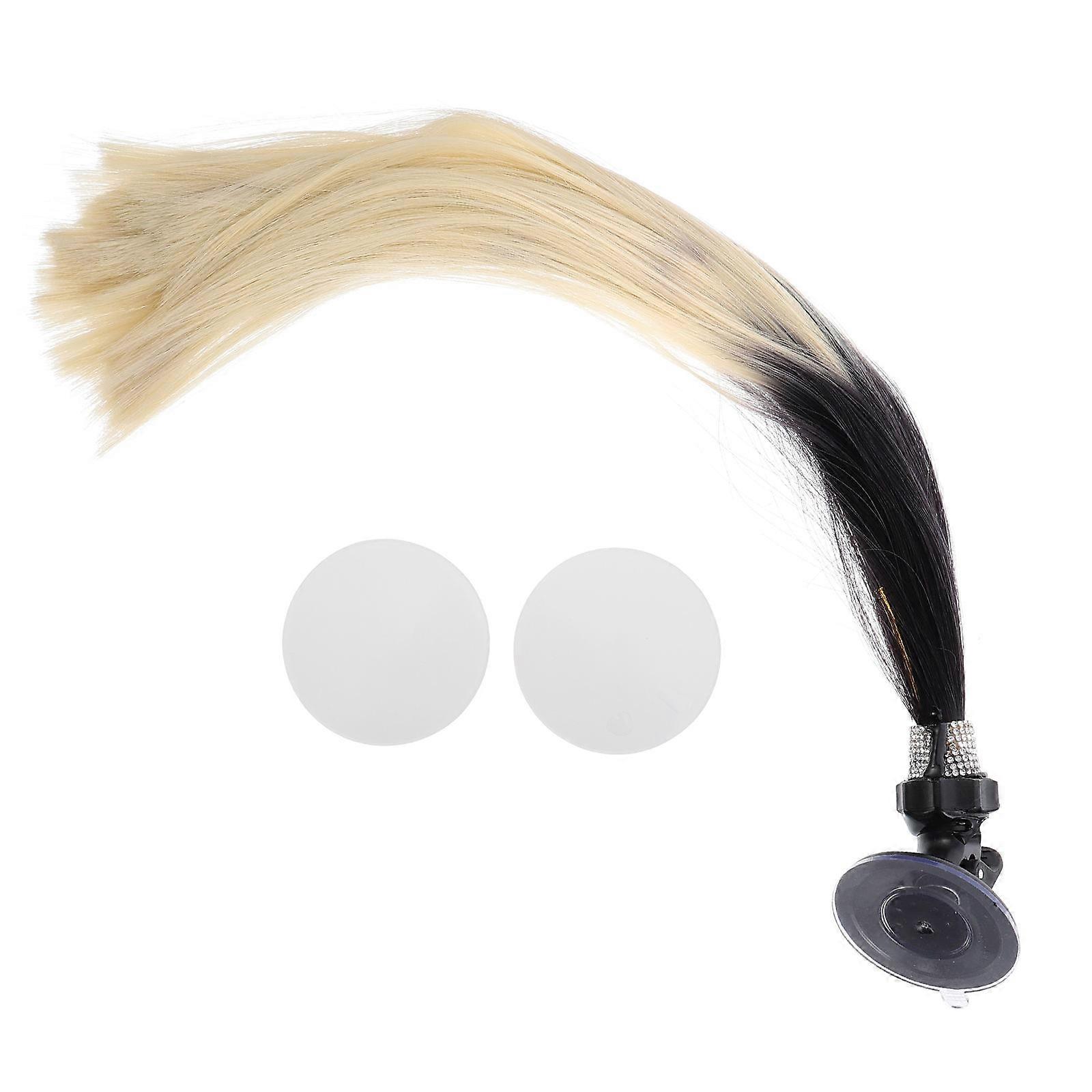 Headset Stylish Color Braid Wig Design Synthetic Materials Helmet Accessory 1Pack