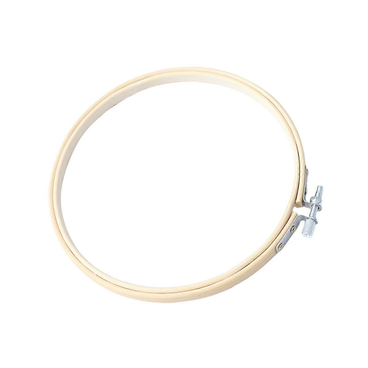 Bamboo Embroidery Hoop Frame – Smooth Fixation DIY Craft Tool for Cross Stitch & Embroidery Beginners & Enthusiasts