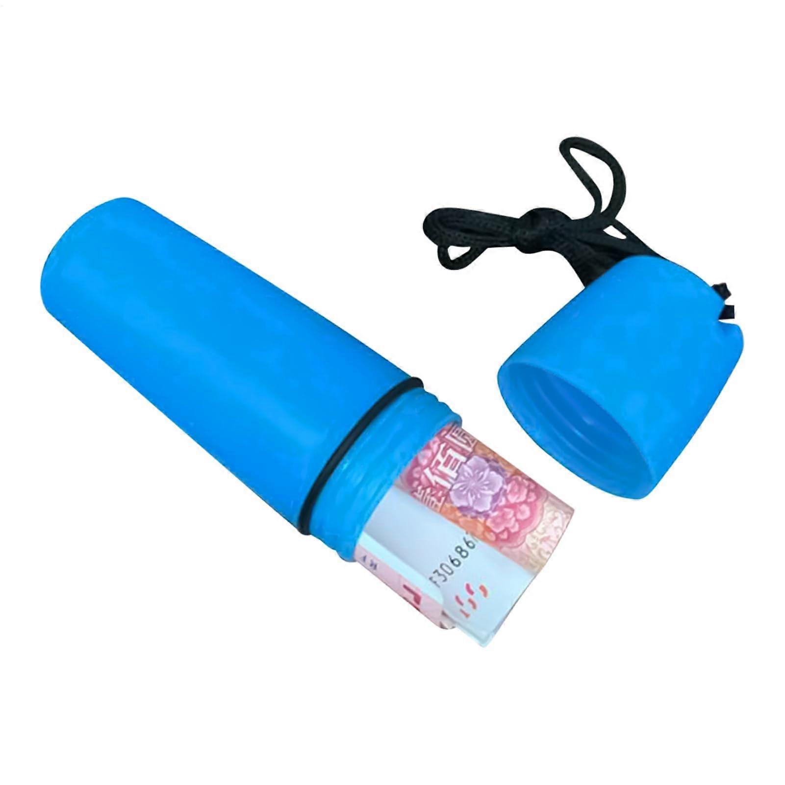 Waterproof storage container for bottles with lanyard  Sealed bag for keys, goggles, jewelry