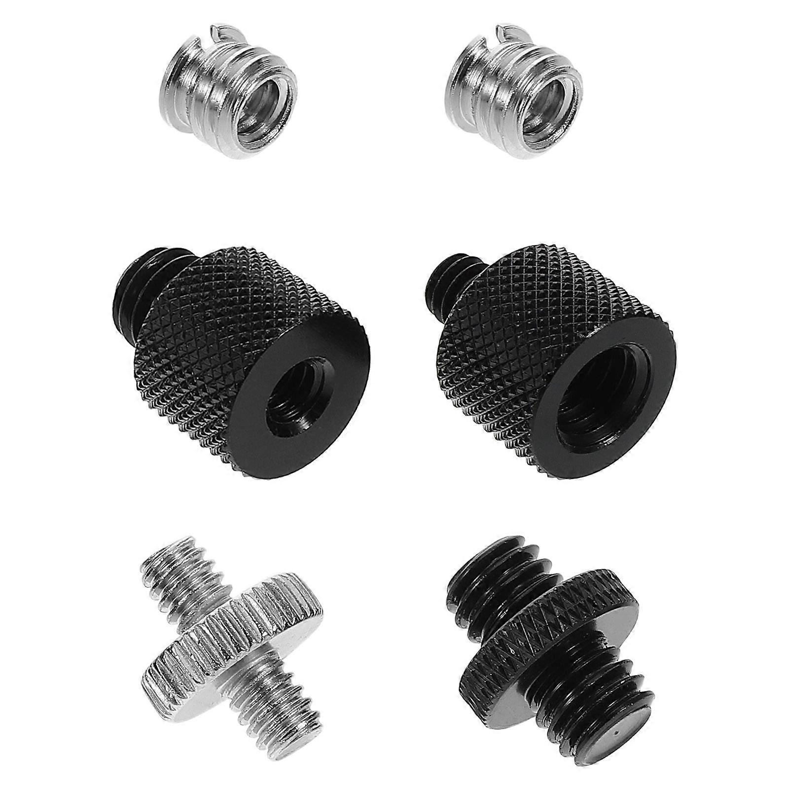 6pcs Durable Thread Adapters for Tripods, Stands, and Recording Gear for Podcasting, Music, and Live Broadcasts