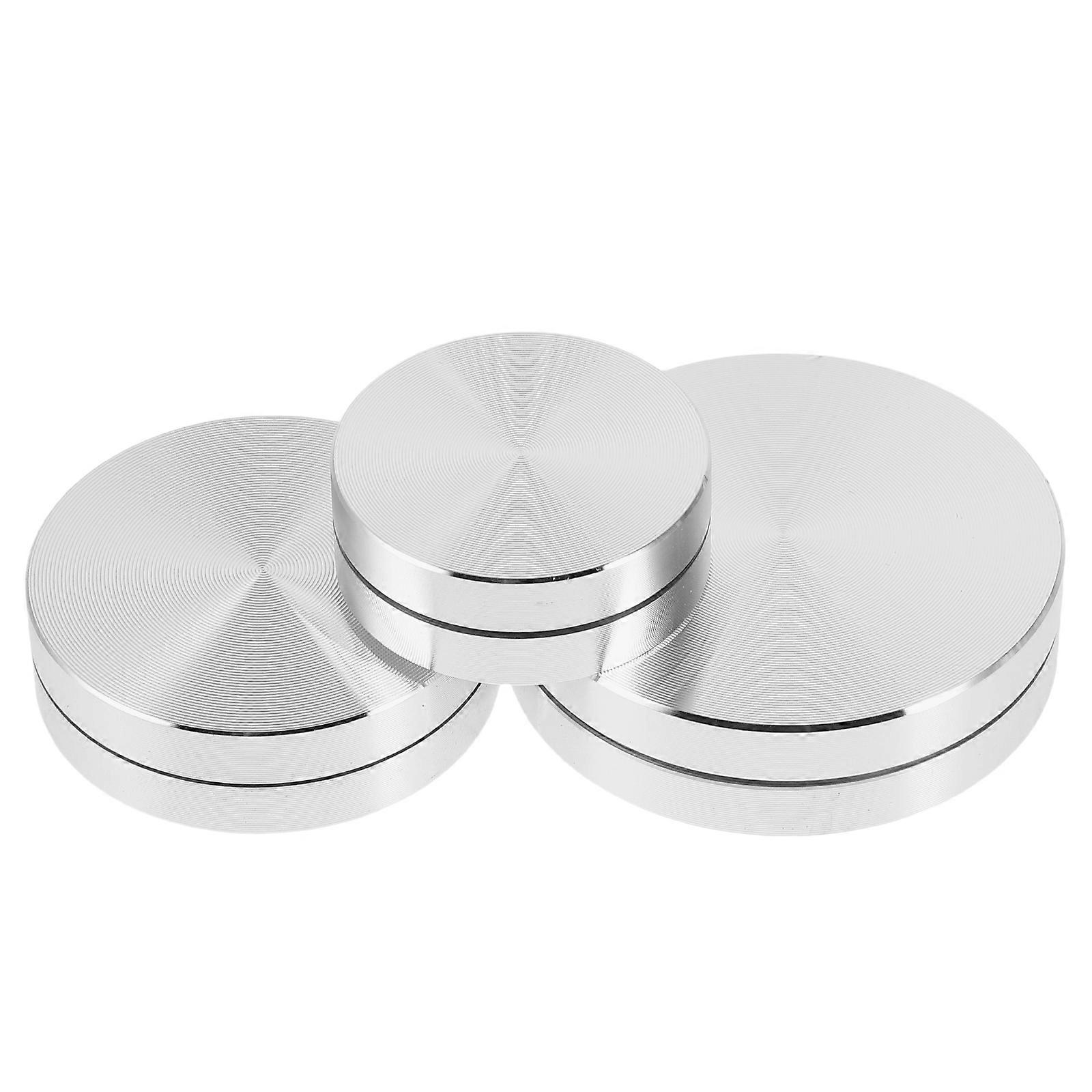 3pcs Aluminum Alloy Rotating Display Turntable for Sculptures, Jewelry & Miniatures Versatile Showcase Stand