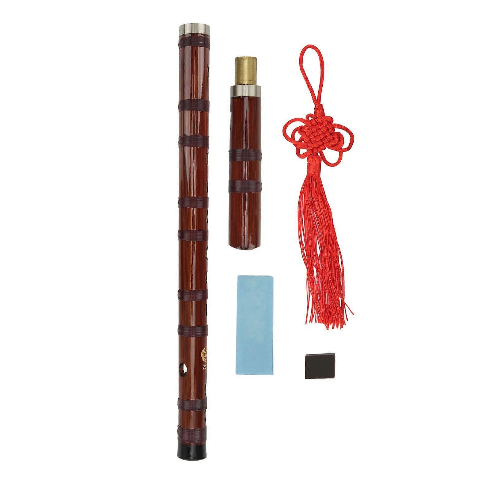Recorder Instrument Vertical Flute Bamboo Chinese Style Set Kit for Playing Performance G Key