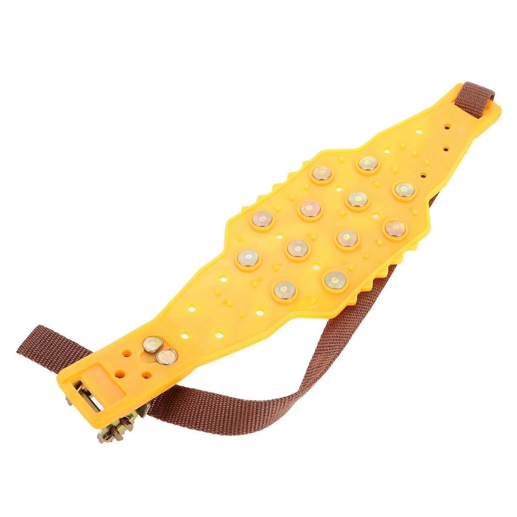 Auto Tire Chains for Snow and Ice, Yellow Adjustable AntiSlip Snow Chains for SUV and Truck  Solutions for Safe Winter Driving