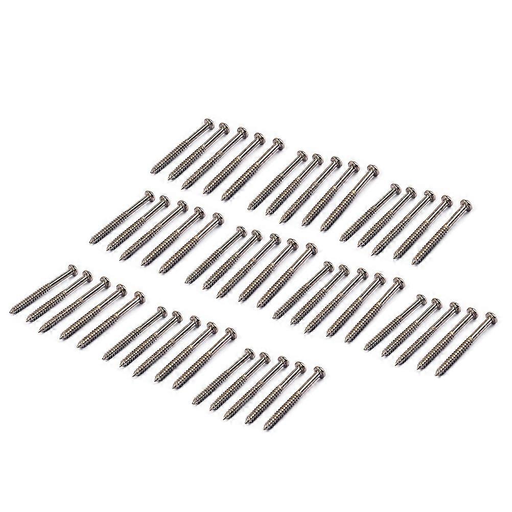 Electric Bass Parts 50Pack Pickup Screws For Installation And Maintenance 2.5mm Diameter Durable Replacement