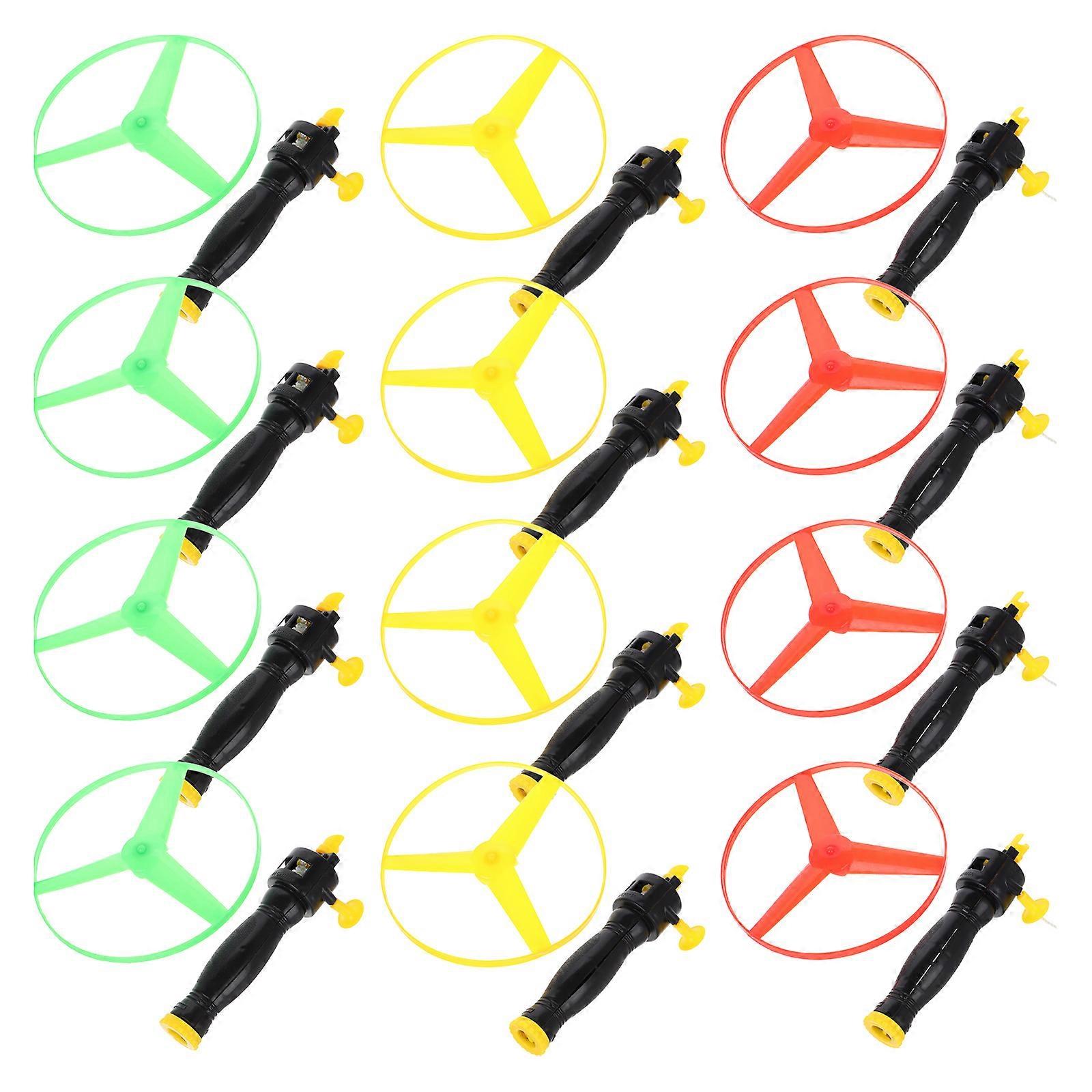 12pcs Assorted Flying Disc Toys Lightweight Outdoor Playthings for Fun Playing