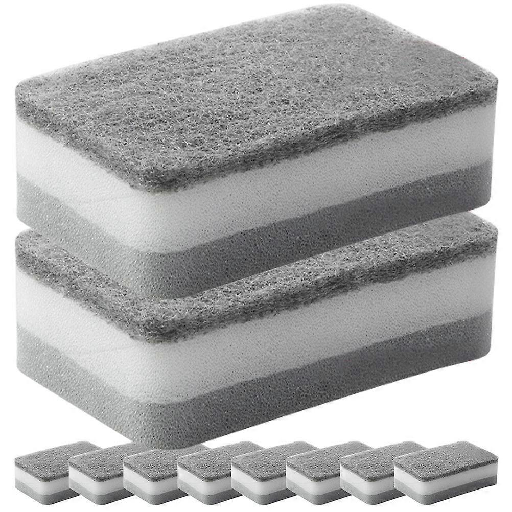 Dish Cleaning Sponge for Kitchen Use Grey Color 10Pcs Very Easy and Convenient to Use