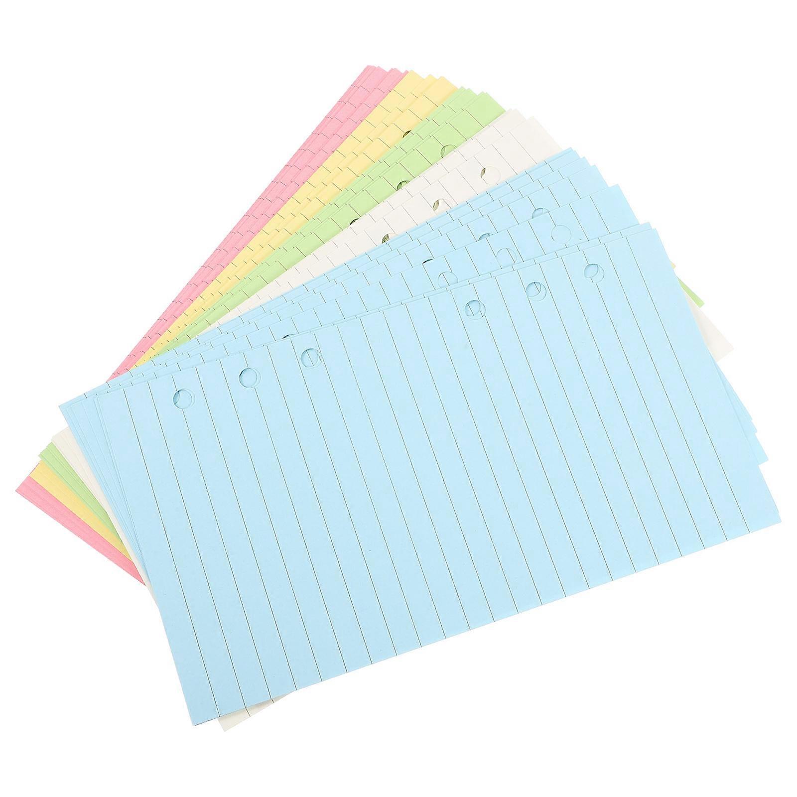 Binder Inserts Notebook Refills for Travel A6 Size Five Colors Recording 1 Book