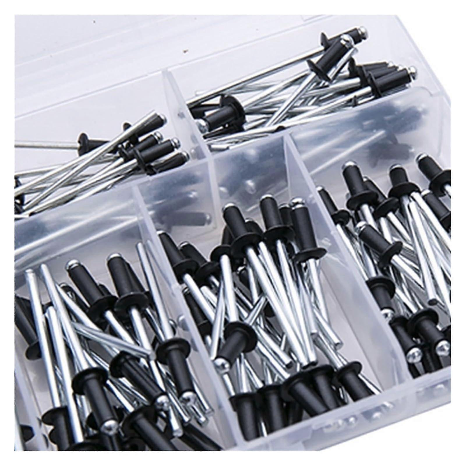 385-Piece Blind Rivet Assortment - Large Flange Fasteners for Secure Fixing