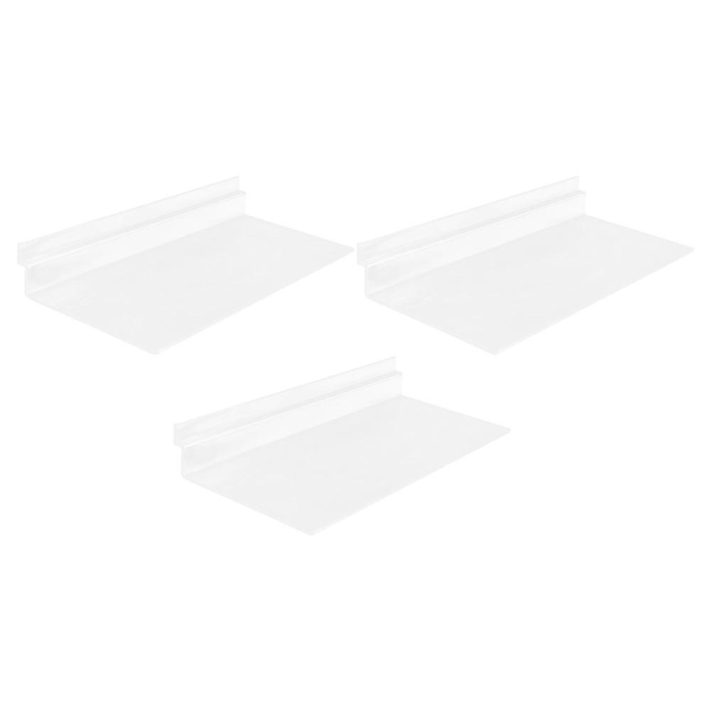 3Pcs Shoe Display Rack Sneaker Shelf For Retail Store Display Transparent Material Size 25.00X12.00X3.50CM Clear Display