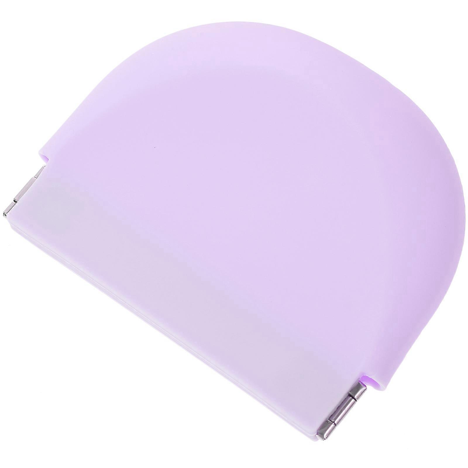 Retainer Container Case Denture Storage Camping Purple 9.5x7.5x3cm 1Pack