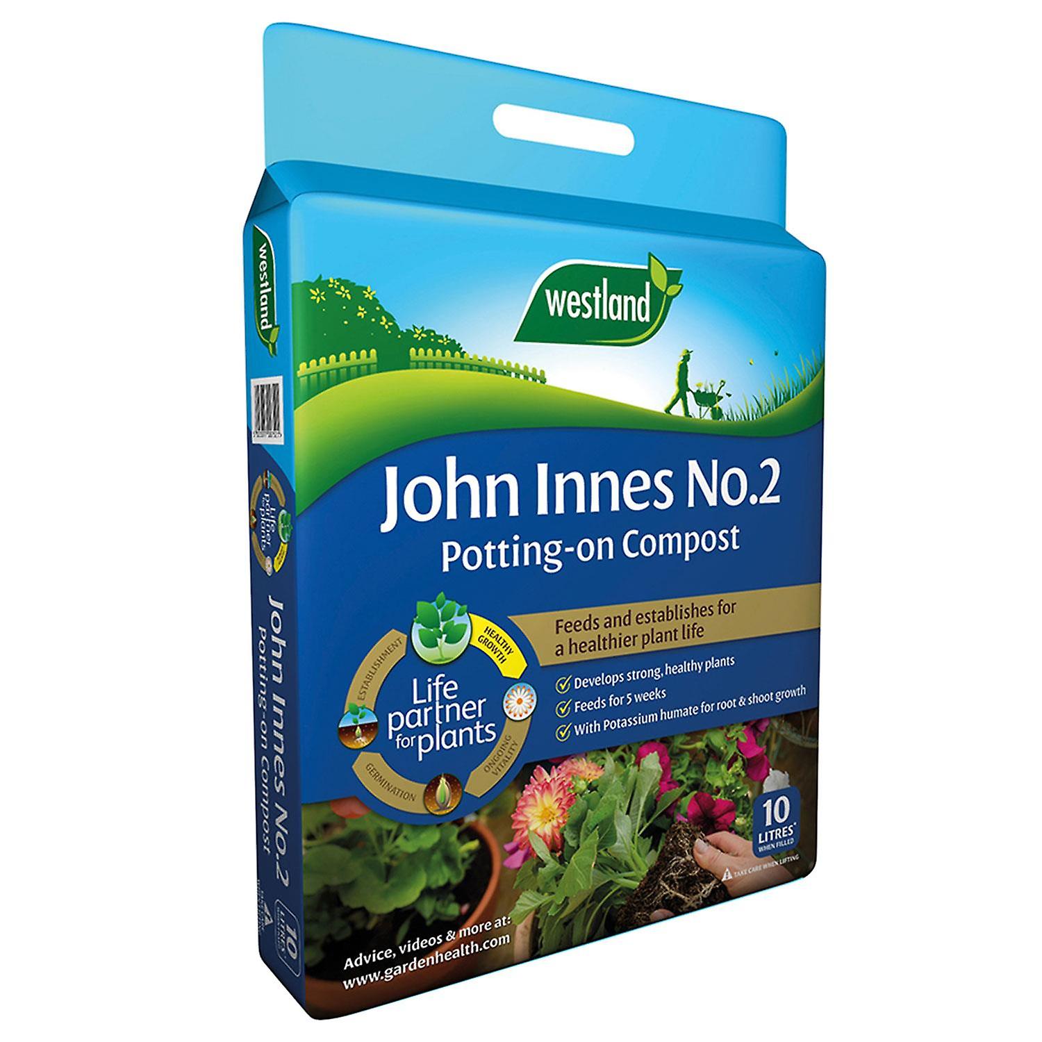 John Innes No.2 Potting-on Compost Enriched With Potassium Humate 10L Bag