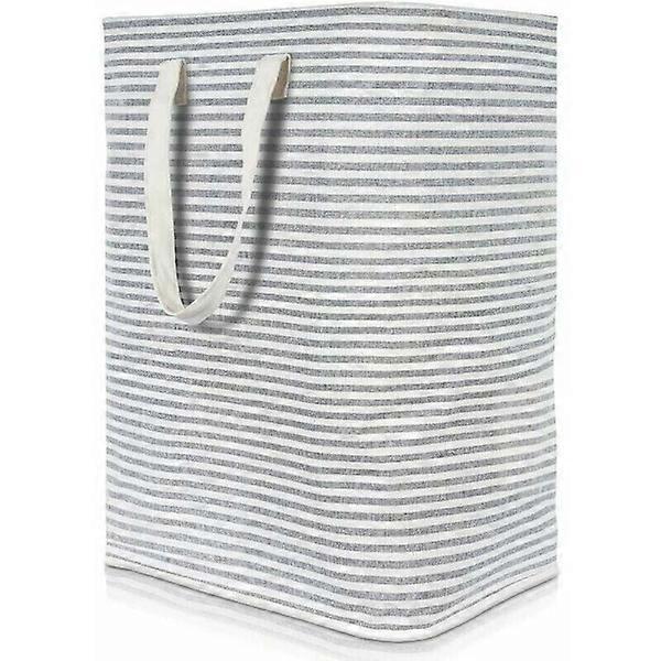 72L large capacity foldable waterproof laundry basket, gray.