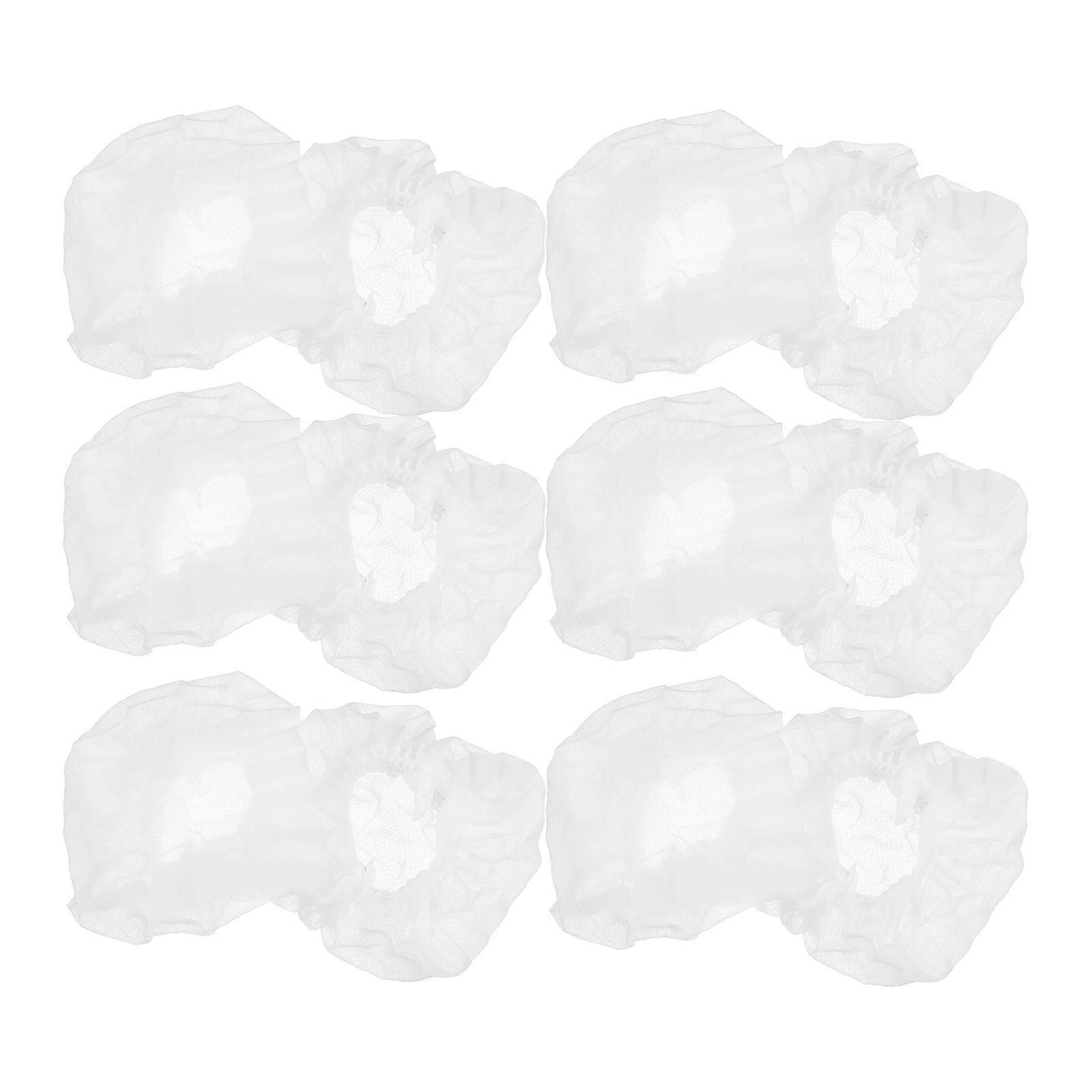Ear Protectors Headset Ear Pads Replacement 50 Pairs White Non-Woven Fabrics Ventilation Comfortable Gaming