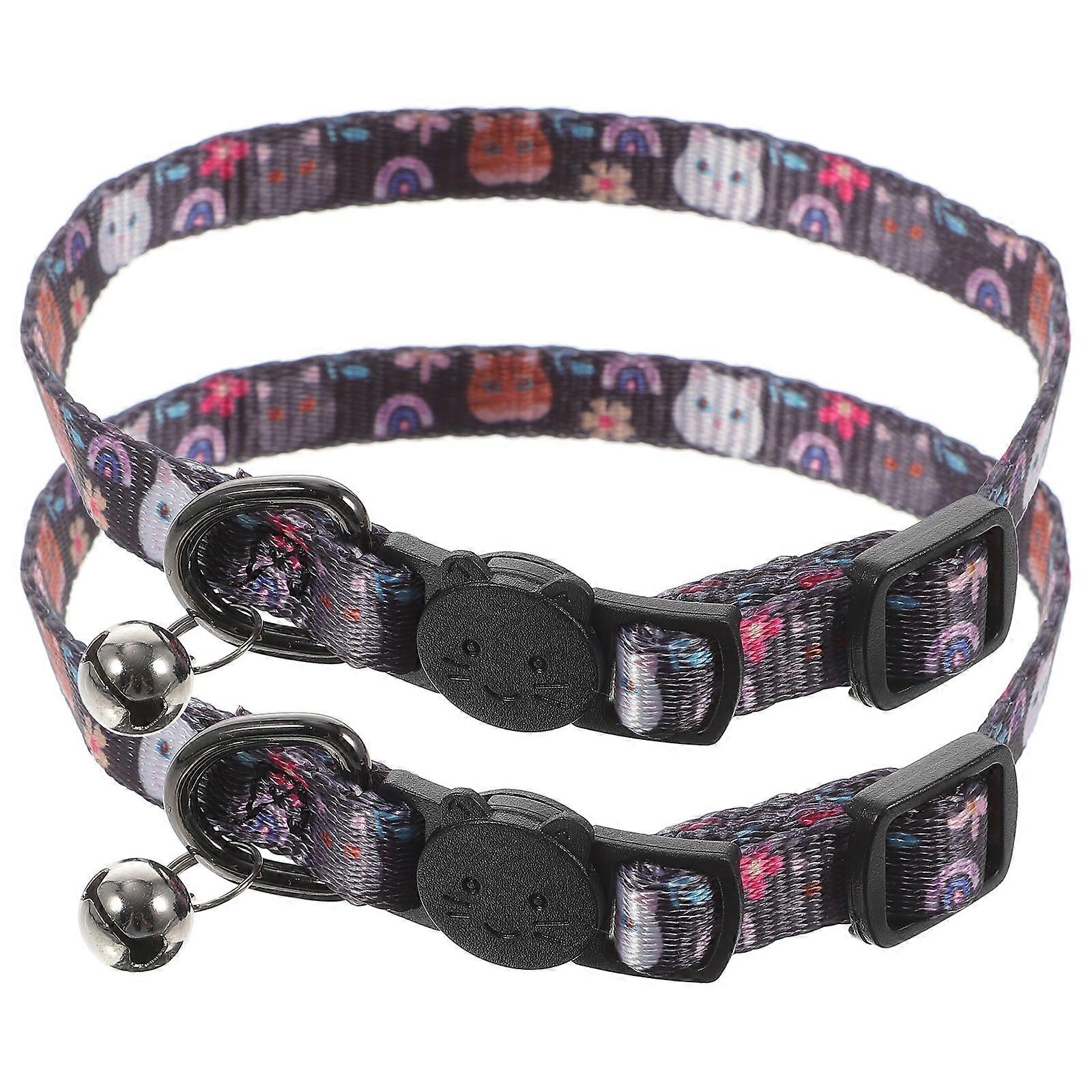 Safety Cat Collar With Bell For Kittens And Pet Cats Perfect For Christmas And Birthdays 4.1X3X0.4In 2Pack