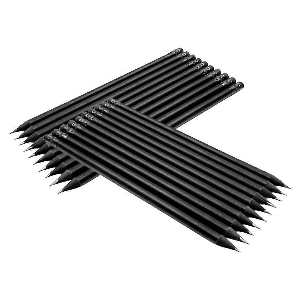 20Pcs Black HB Pencils For Drawing And Sketching Perfect For Artists Students And Professionals With Erasable Marks Feature