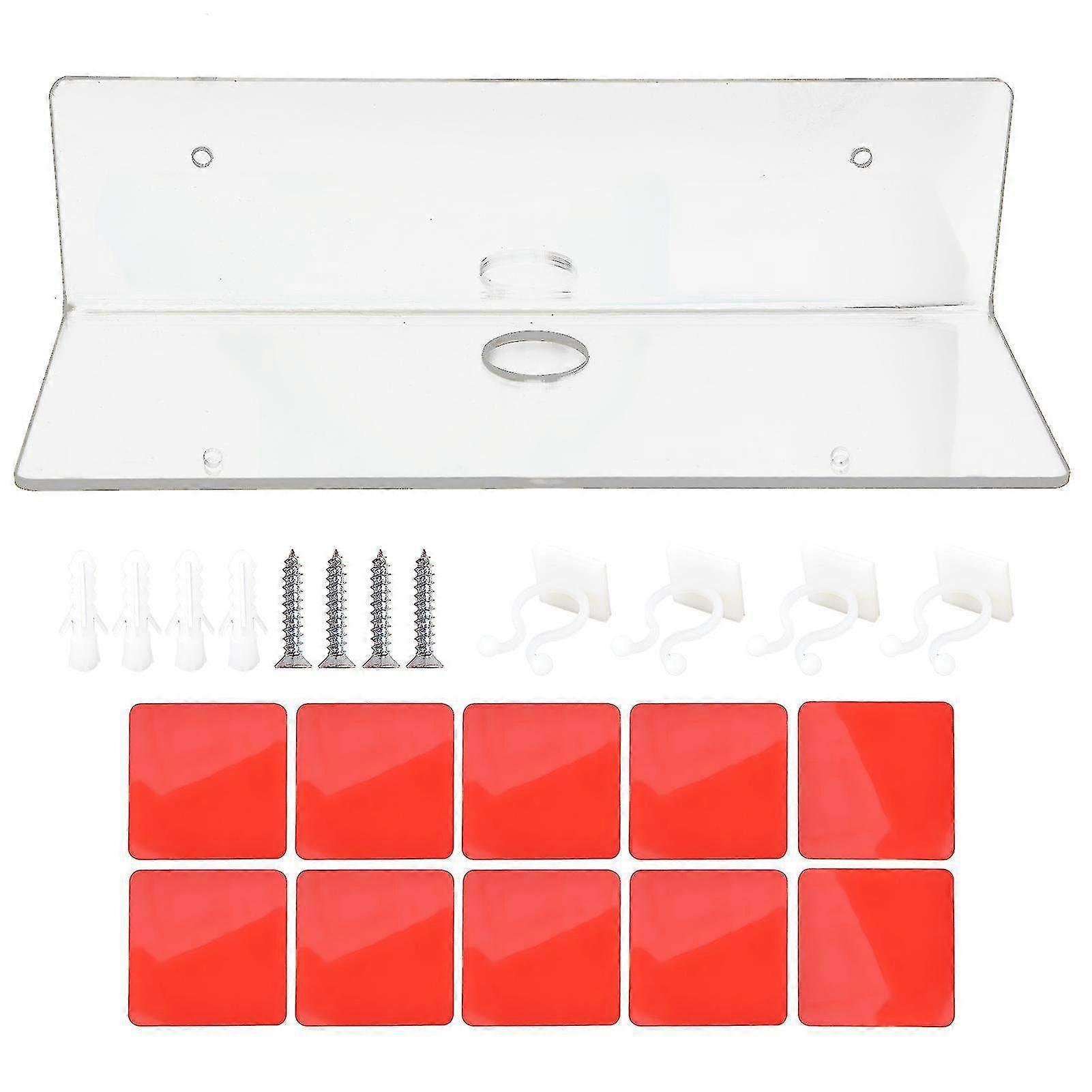 Wall Mounted Transparent Acrylic Toy Holder Rack - Shooting Model Display Stand Bracket for Organized Toy Showcase
