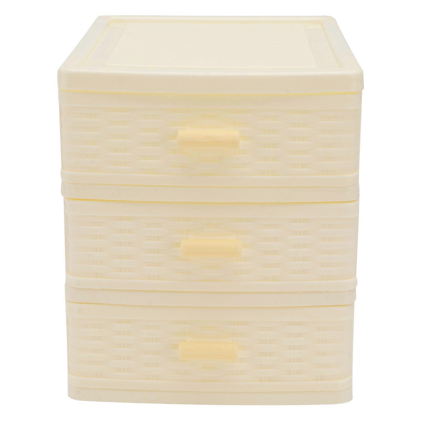 Desktop Organizer with Drawers, Multi-layer Storage for Cosmetics and Accessories