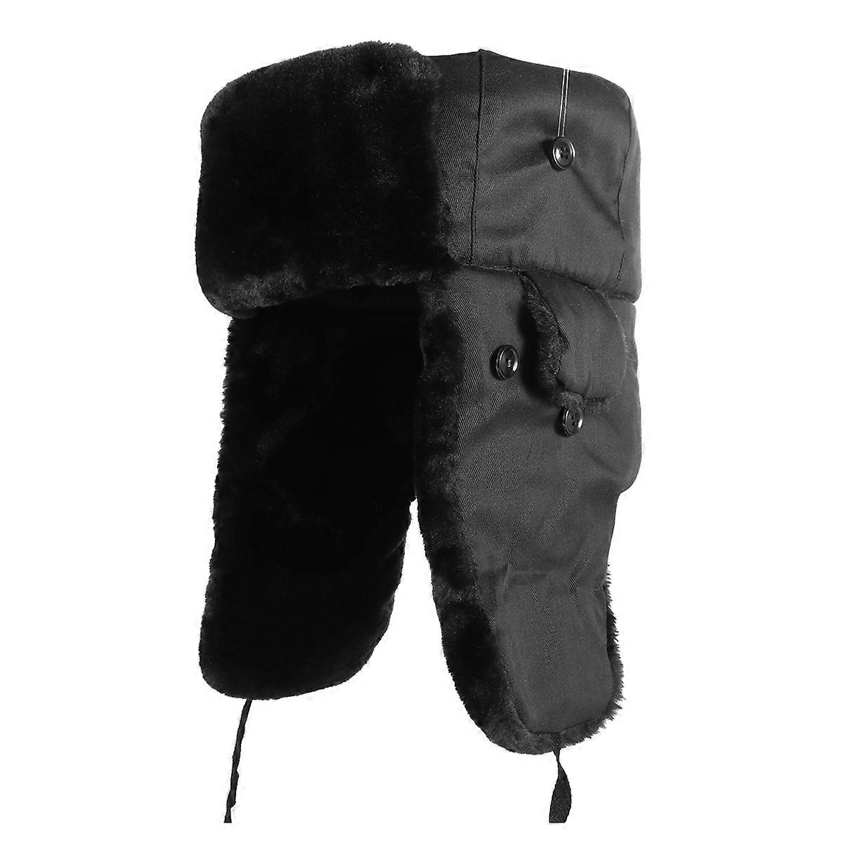 Trapper Hat with Earflaps, Durable Construction Ideal for Men's Winter Wear