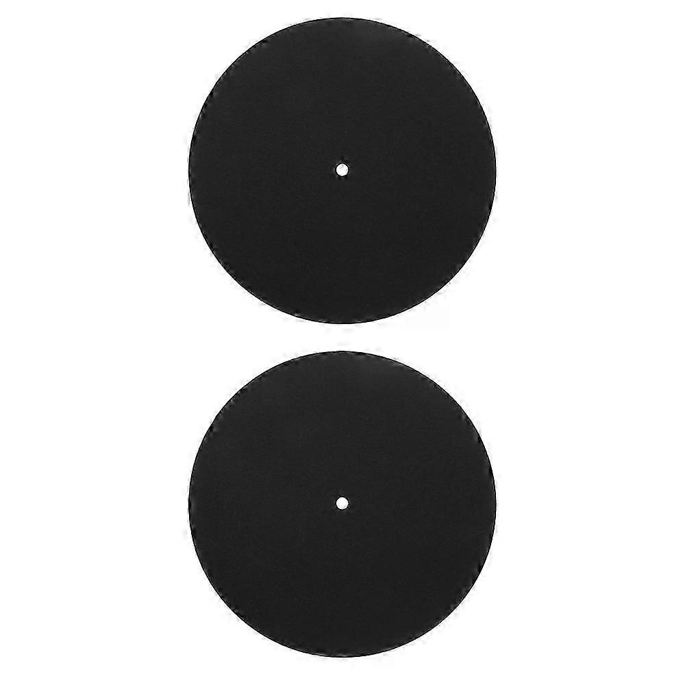 Record Protector Turntable Mat Platter Slipmat, 2 Pcs for Vinyl Records