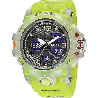 Montres pour hommes Sports de plein air Montre militaire étanche Montre bracelet analogique numérique tactique Date Multi fonction Led Grand visage Alarme Chronomètre pour l'homme