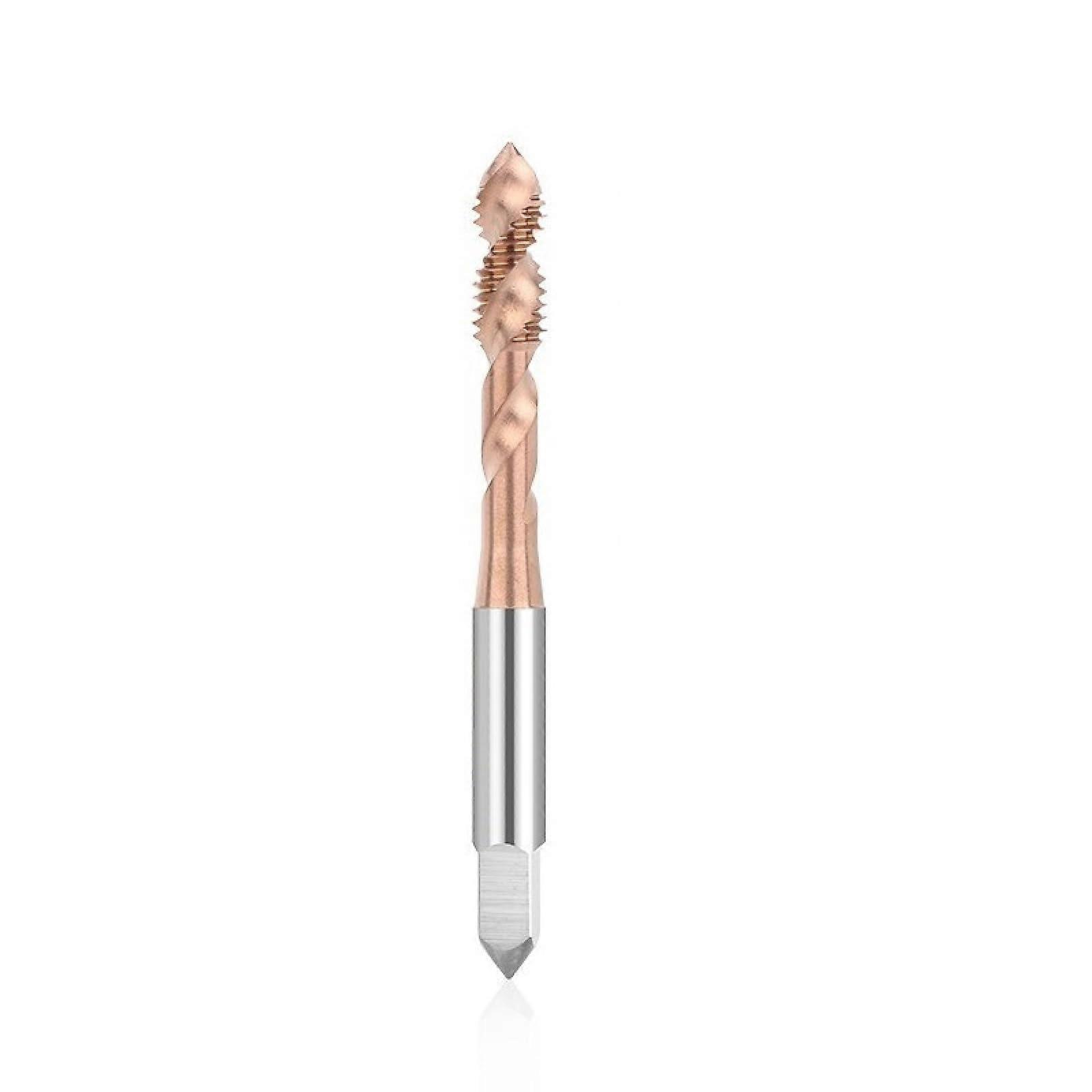 Doubleedged tap with short blade made of old copper, HSSCNC spiral flute for hand tools, M3x0.5