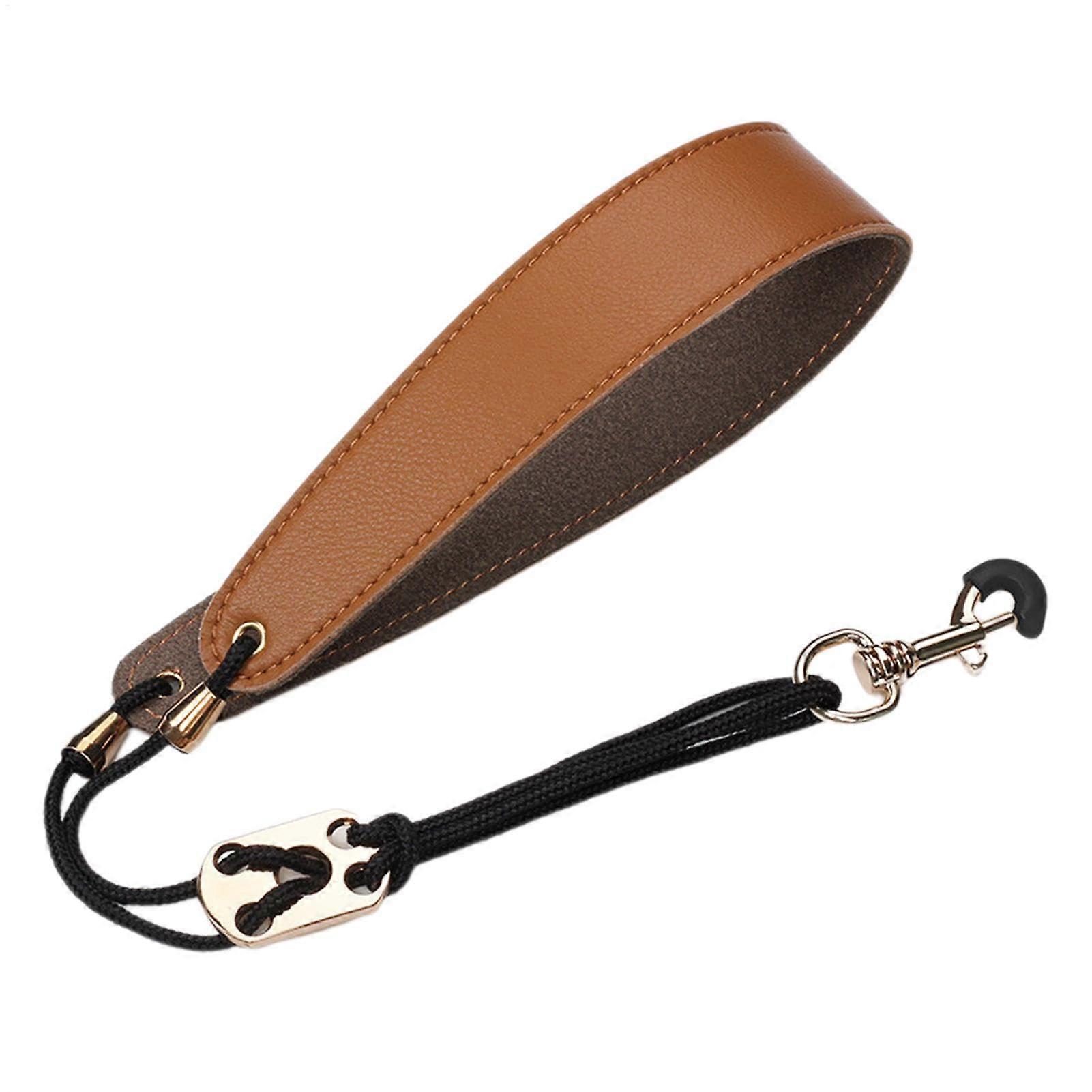 Soft Sax Leather Strap Comfortable Neck Strap for Alto Tenor Sax