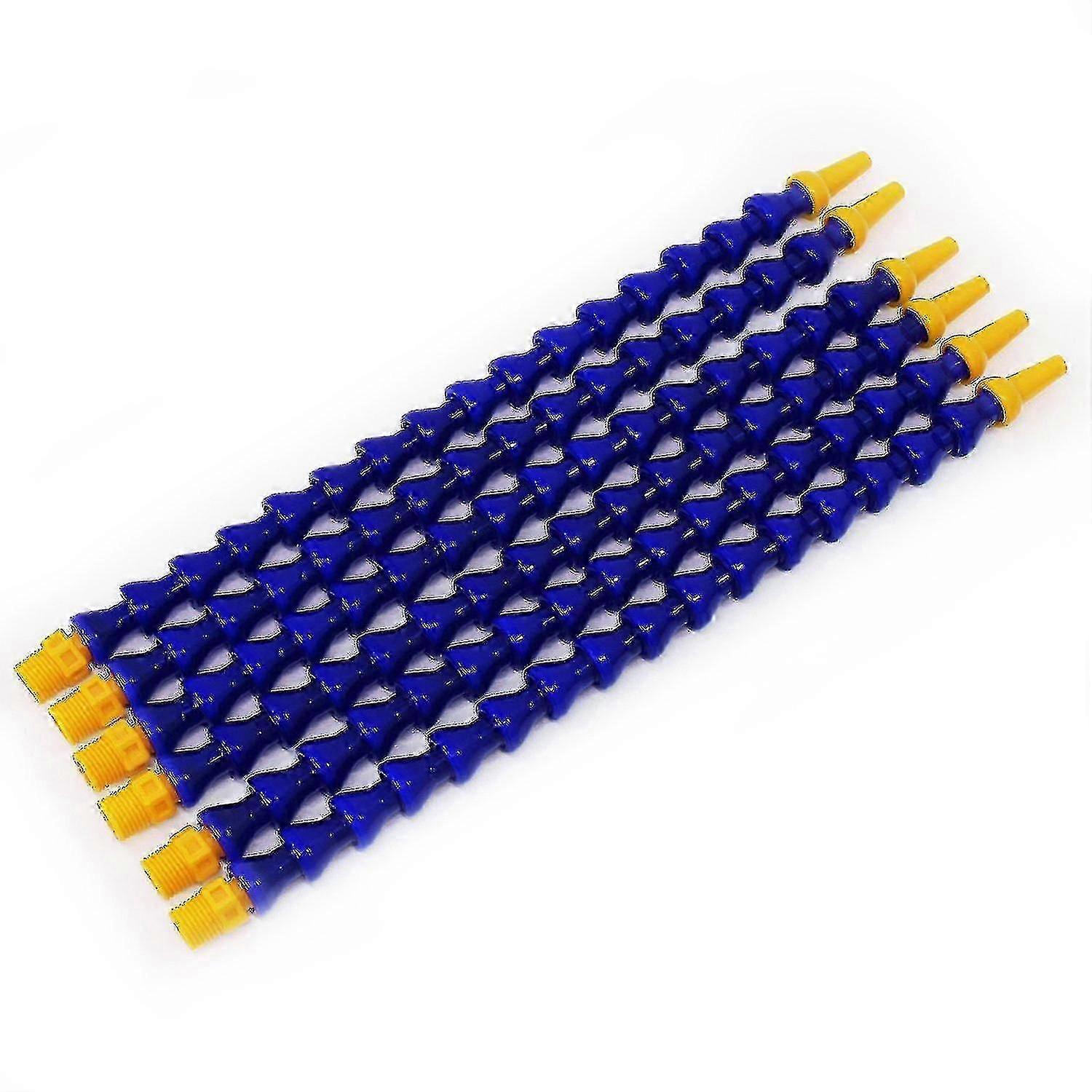 Pack Plastic Flexible Coolant Hose - Blue & Yellow - 30cm (round Head 2 Point