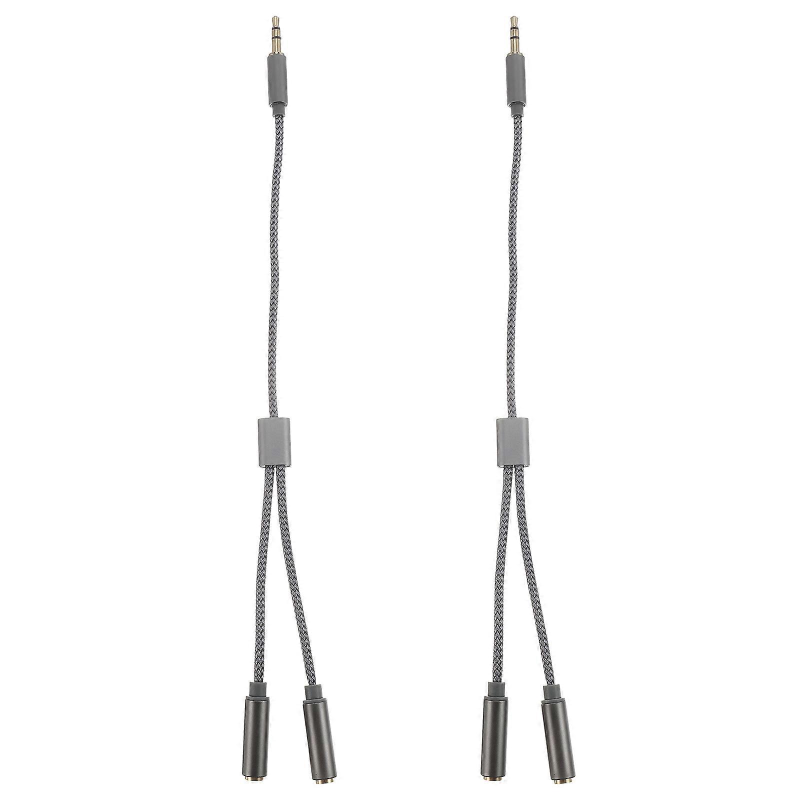 Grey Audio Converter with Nylon and Aluminium Shell for Computer Use 3.5mm