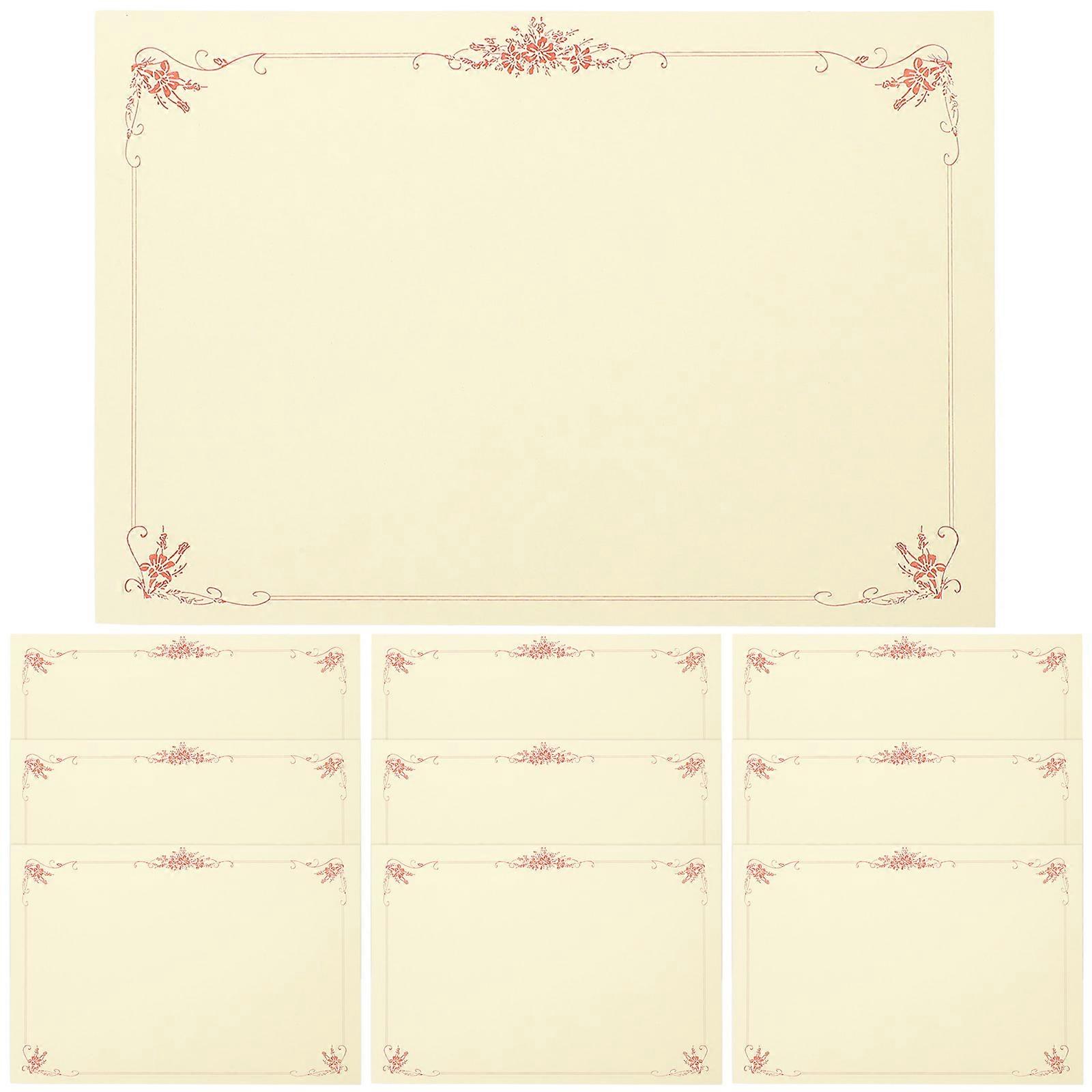 Certificate Inner Paper 100Pack Great For Use In Schools Offices And Home Decorations Achievements Recognition Beige