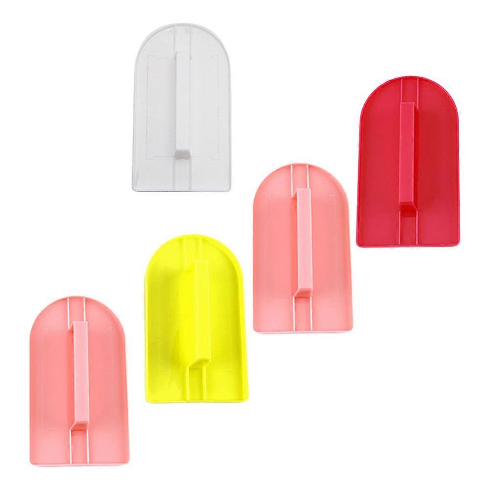 Cake Base Smoother with Ergonomic Handle for Baking Assorted Color Safe and Practical PP 5 Pcs