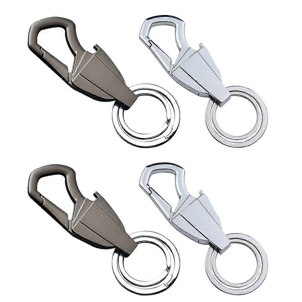 Buckle Keychain with Zinc Alloy Material for Bag Decoration Lightweight and Durable 4 Pieces Assorted Color