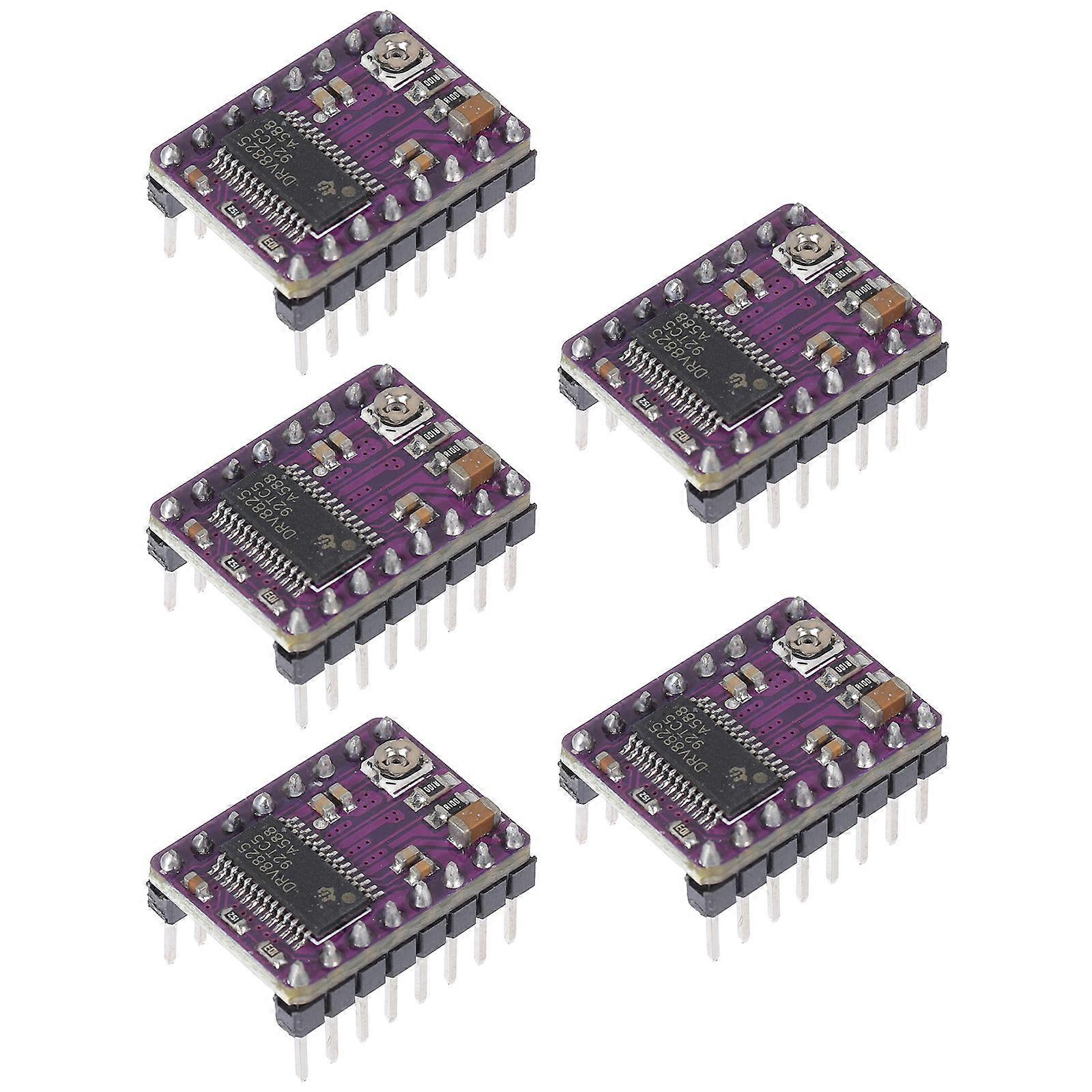 Stepper Motor Driver Module with Heat Sink for 3D Printer Replacement 5pcs