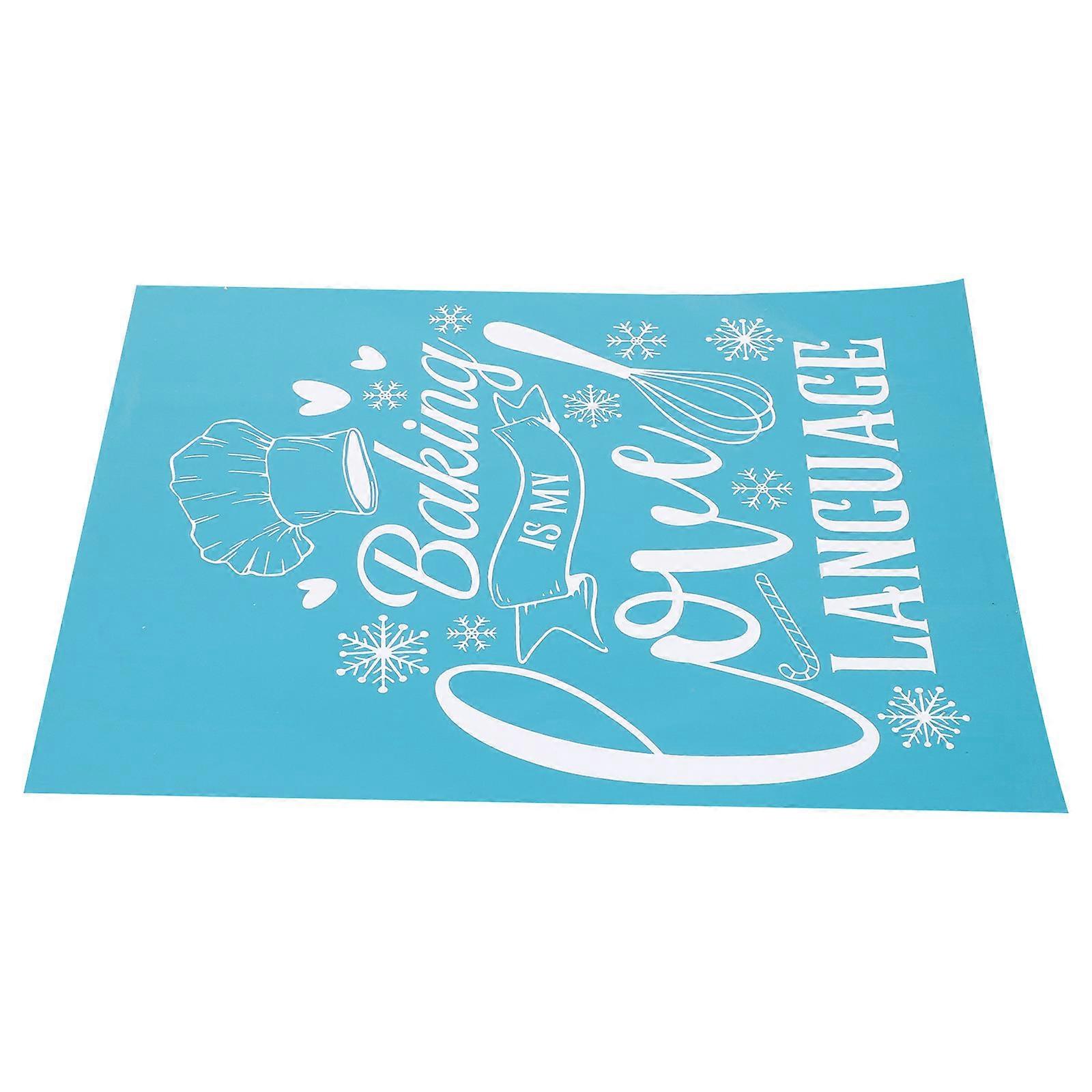 1 Set Reusable Mesh Stencil Sky-Blue Rectangle For Children DIY Art Creation Suitable For Crafts Festivals And Painting Activities
