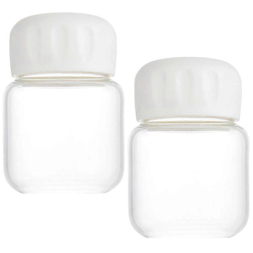 Portable Juice Bottles with Sealed Lids for Home Use Transparent Lightweight and Safe for Beverages 2pcs