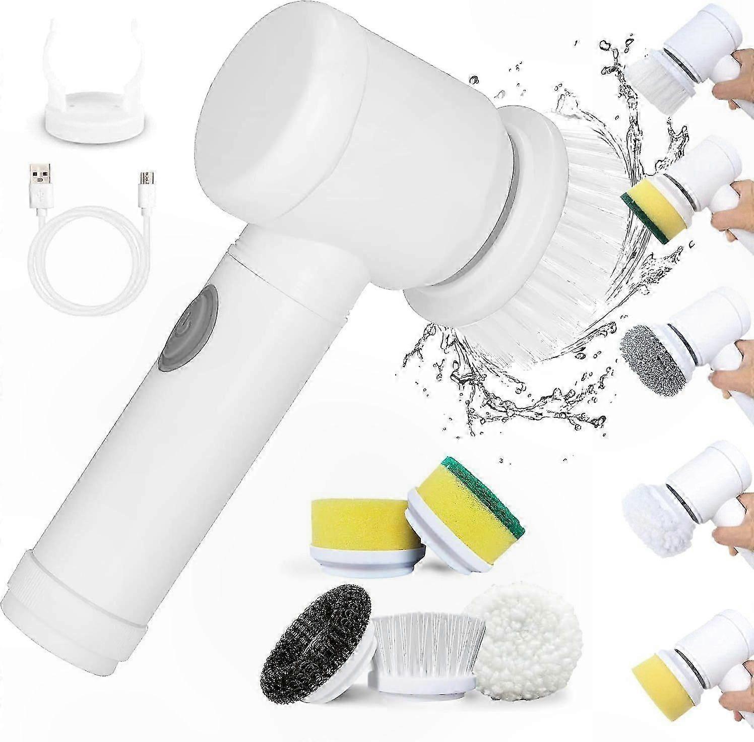 Portable Electric Cleaning Brush for Home and Car Use Surface Scrubber Handheld Tool