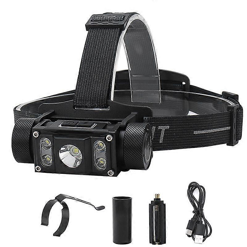 21700 Powerful Headlamp, Multifunctional Usb Type-C Camping Flashlight Headlamp Work Light