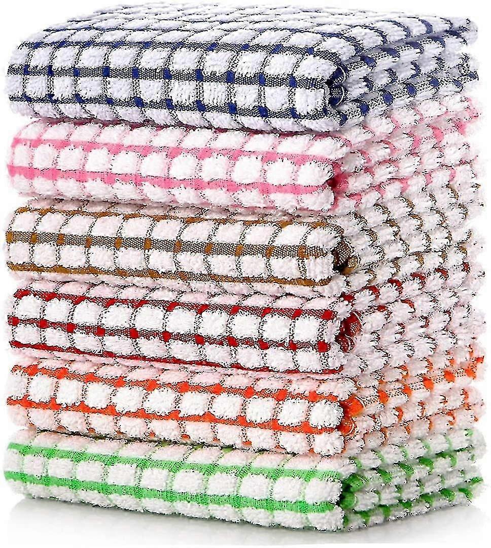 Set di asciugamani da cucina in cotone morbido 16 "x25" strofinacci confezione da 6
