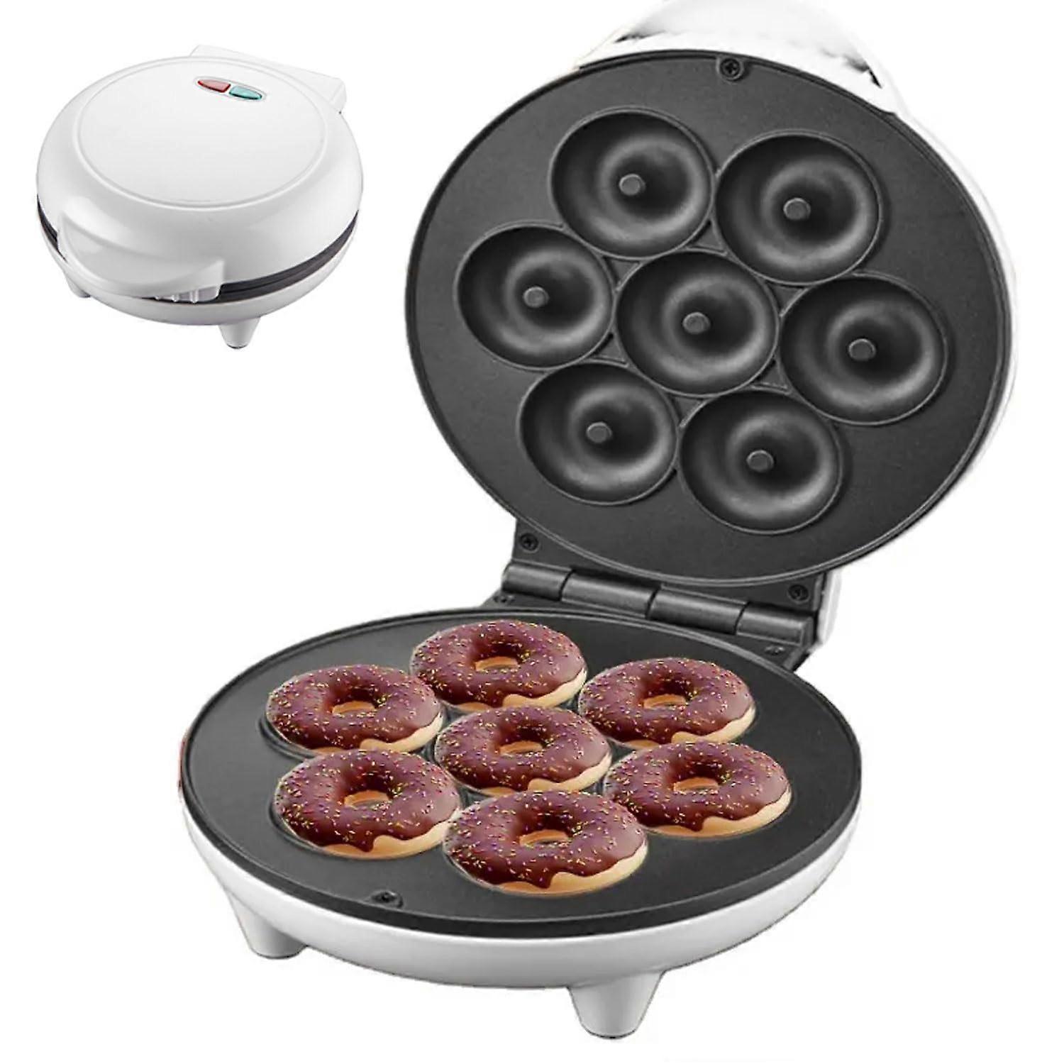 750W Electric Doughnut Machine, 7 Holes Automatic Pancake Maker, Nonstick Coating