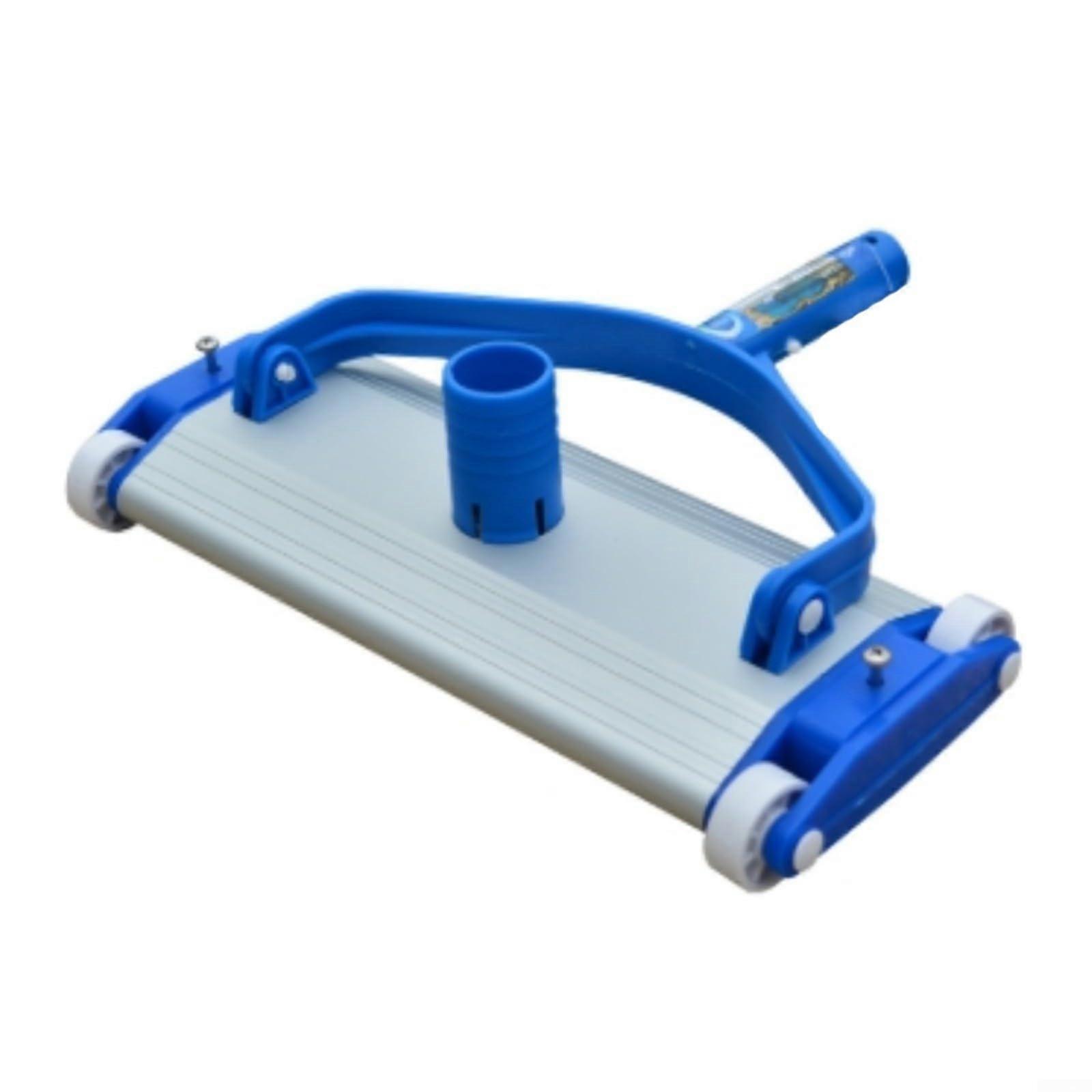 Robust Pool Vacuum Head With Brush 35.6 Cm Aluminum Frame For Deep Cleaning Of Pool Walls And Corners