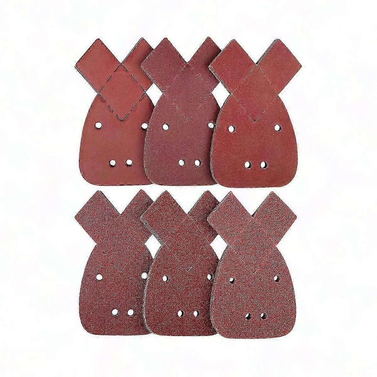 60Pcs Mouse Sander Pads, 10 Each of 40/60/80/120/180/240 Grit Sanding Pads for Mouse Sander