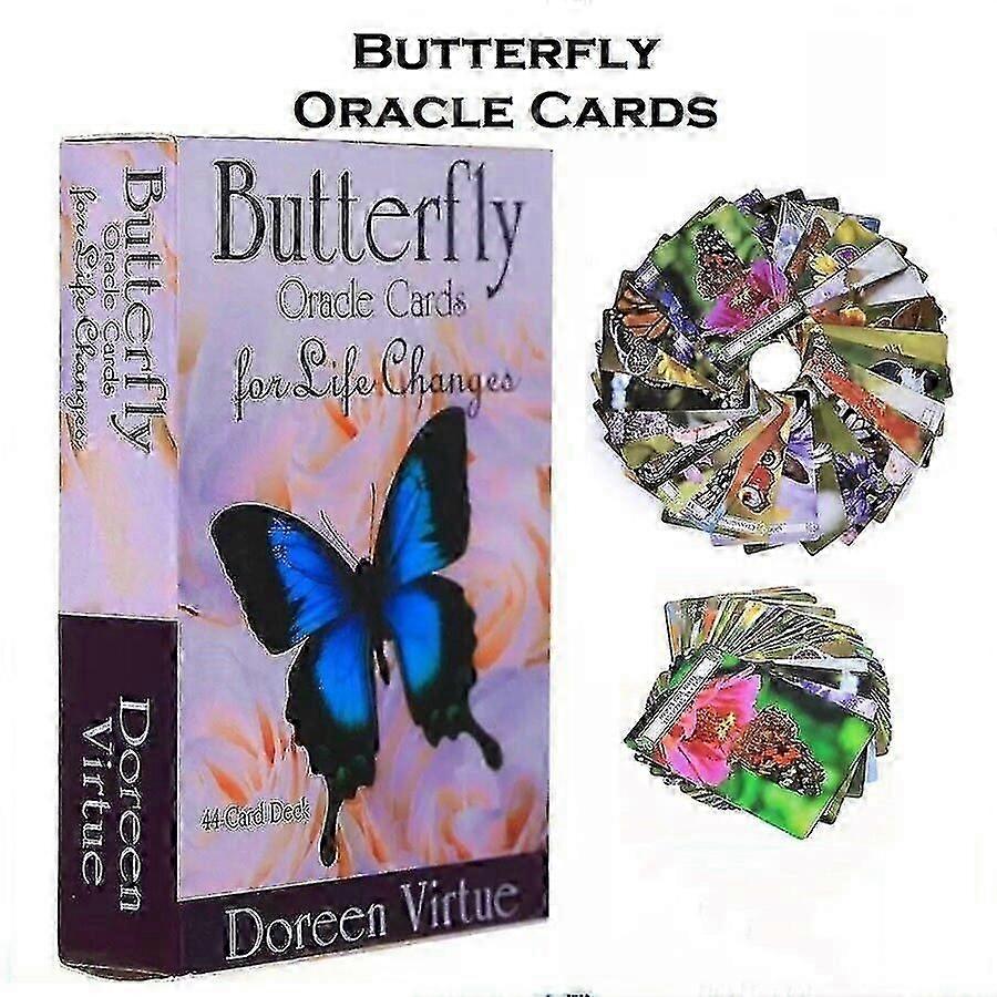 Butterfly Oracle Cards: 44 Cards Tarot Deck English Version Divination Oracle