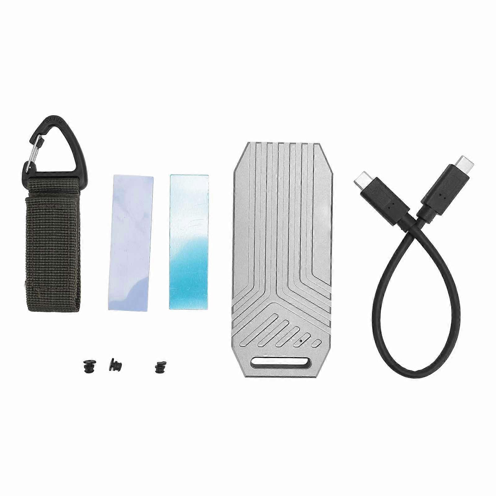 USB4.0 M.2 NVMe SSD Enclosure 40Gbps Aluminum Case for 2280 SSD Easy Transfer