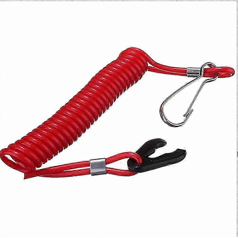Marine Safety Lanyard for Outboard Motor Kill Switch Tether