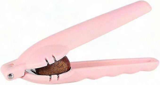 Stainless Steel Chestnut Clamp & Nut Cracker - Manual Hazelnut Opener for Nuts & Chestnuts, Pink