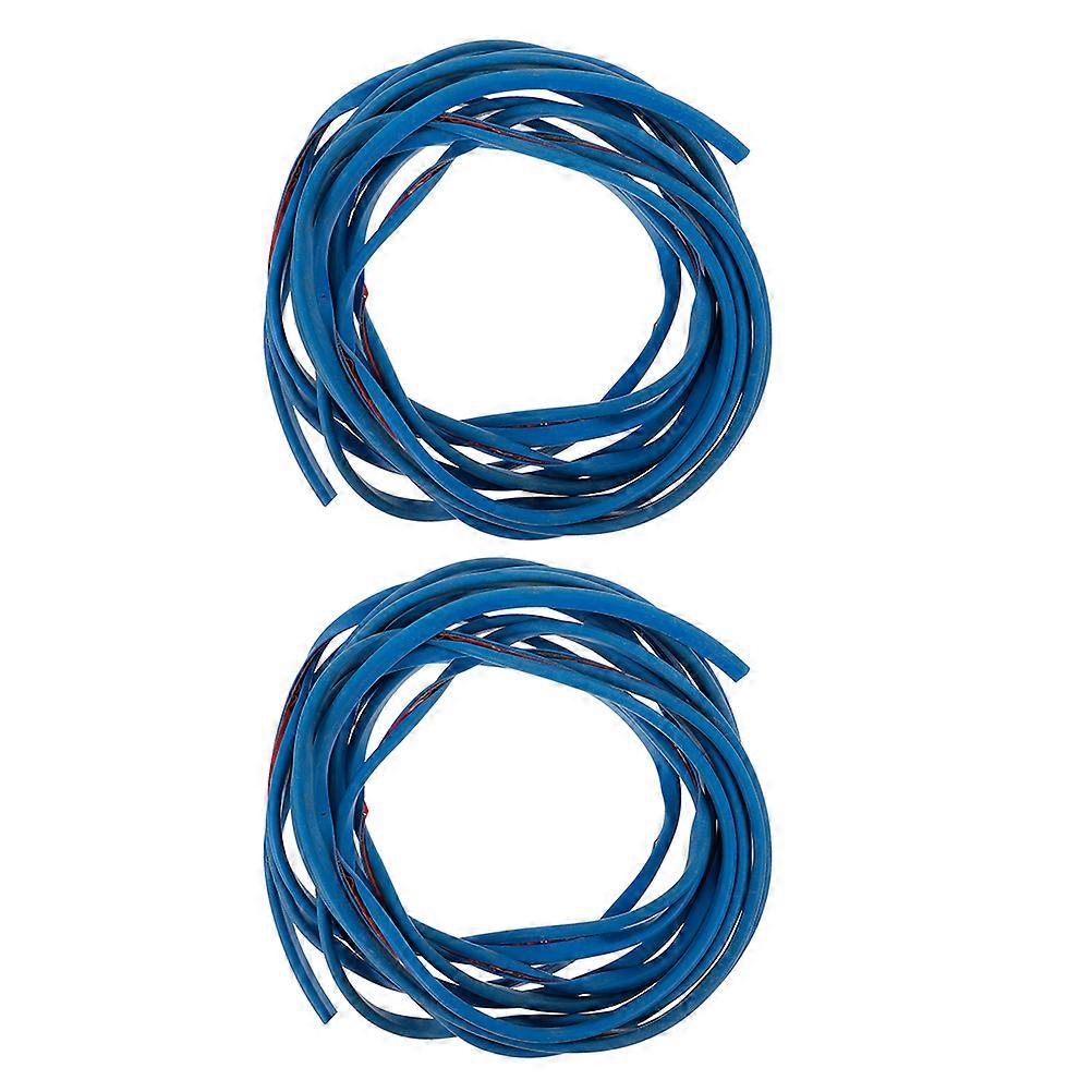 Blue Car Door Edge Protection Strip for Long Term Use PVC Anti Scratch Sidebar 2 Bags