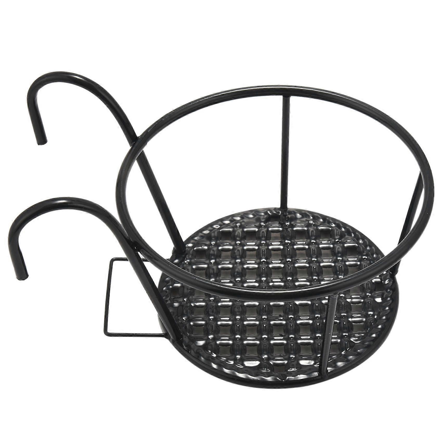 Metal Flower Holder Shelf Stand Hanging Pots Basket Garden Wall Storage