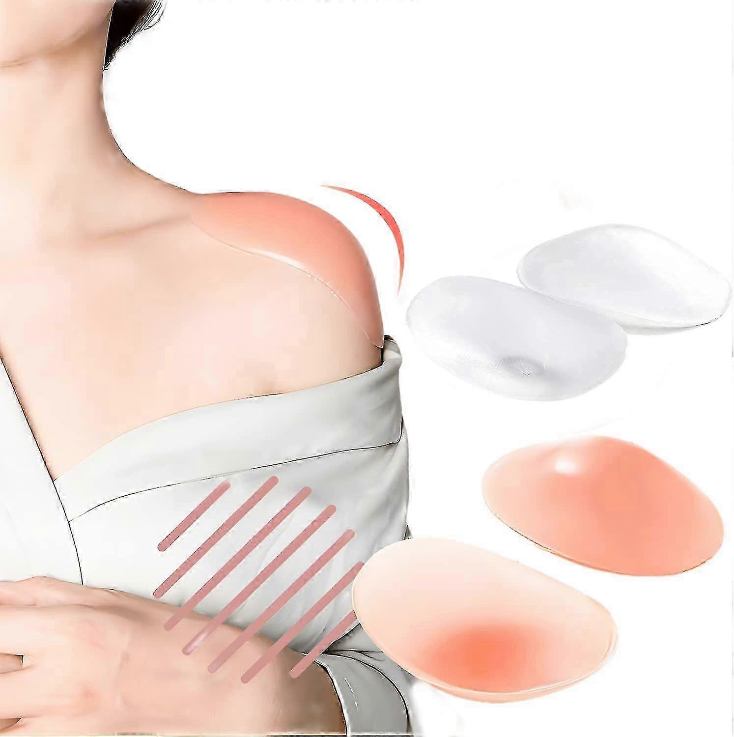 2 Pairs Silicone Shoulder Pads For Womens Clothings, Anti-slip Shoulder Pads, Reusable Invisible Enh