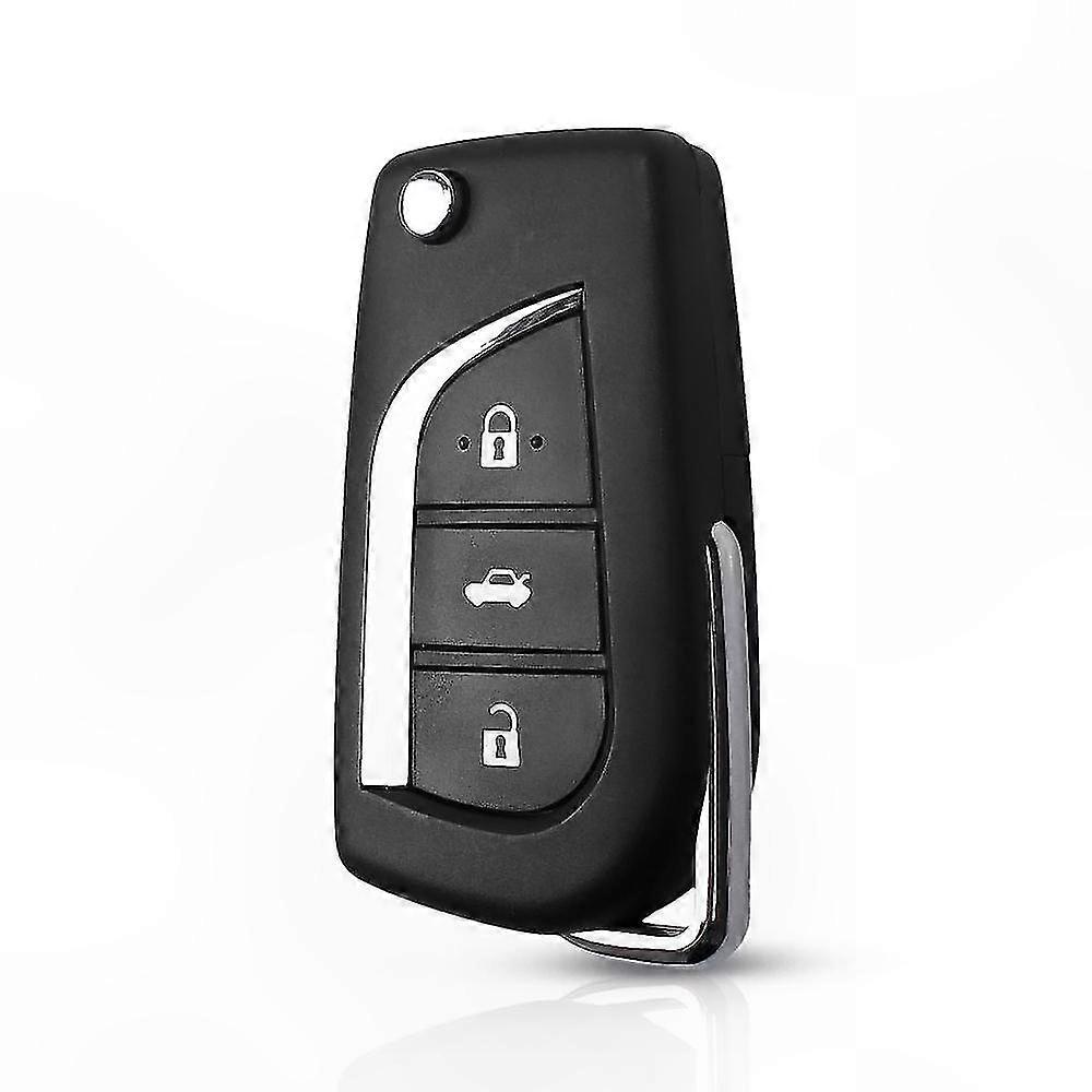 3-Button Flip Key Shell Replacement Case for  Vehicles