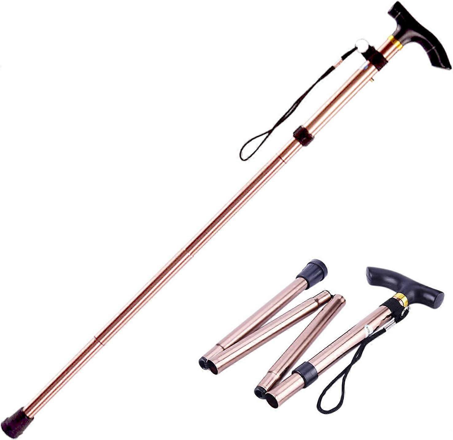 Guazhuni Adjustable Handle Cane Lightweight Foldable Cane Handle Mobility Aid
